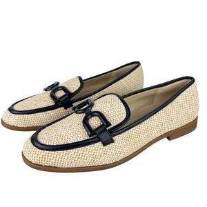 Women's Kenneth Cole New York Larisa Raffia Link Flats Loafers (Sz 9)